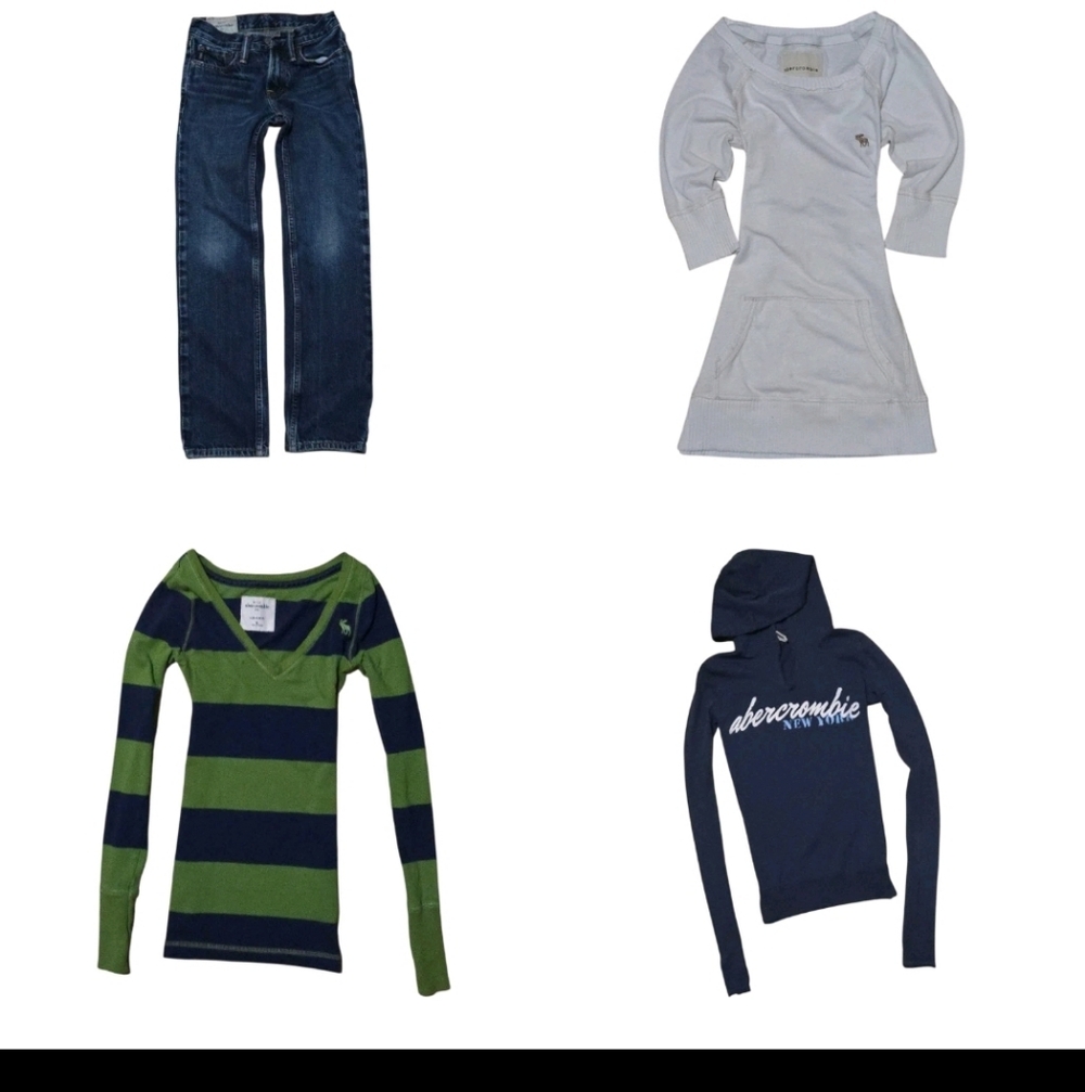 LOT of Vintage Abercrombie Girls Clothes - Size M 9/10 4pc Bundle